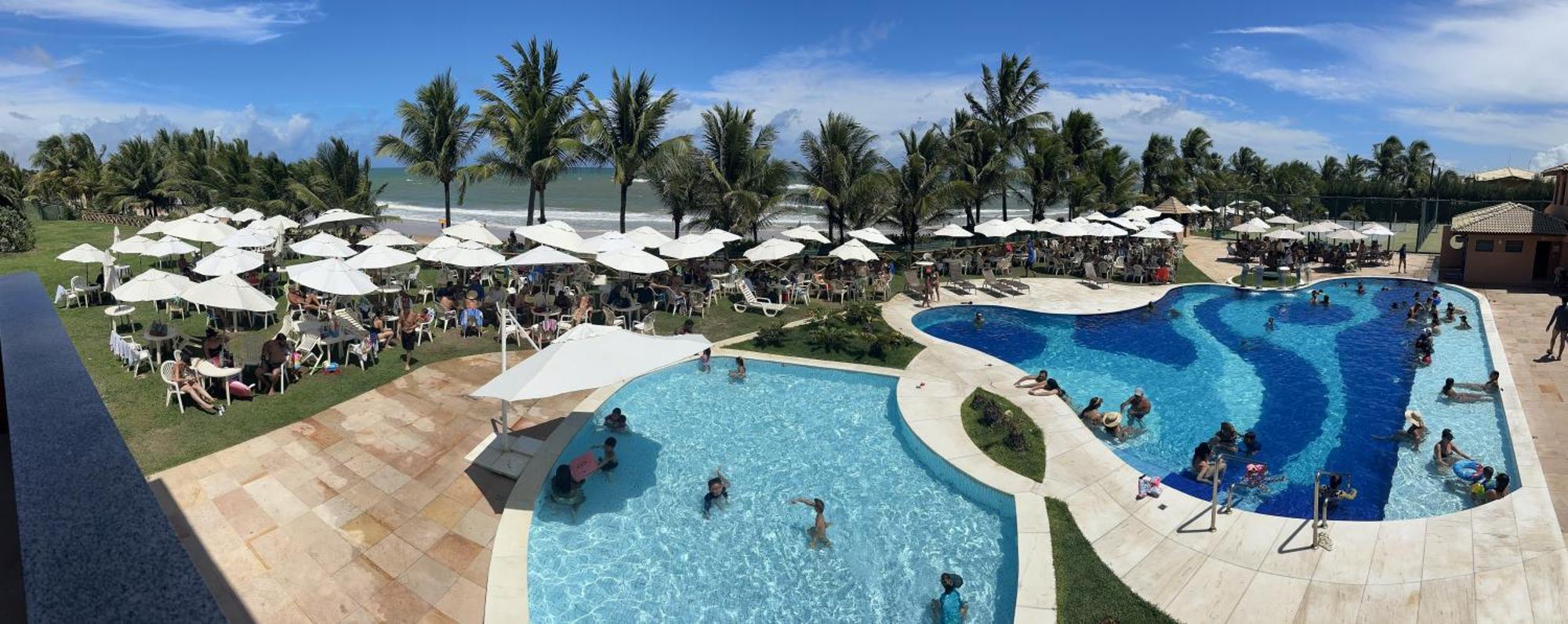 Flat Guarajuba 4 Quartos Terreo A Beira Mar - Pe Na Areia - Governanca Com Arrumadeira E Wi Fi Inclusos Camassari 외부 사진