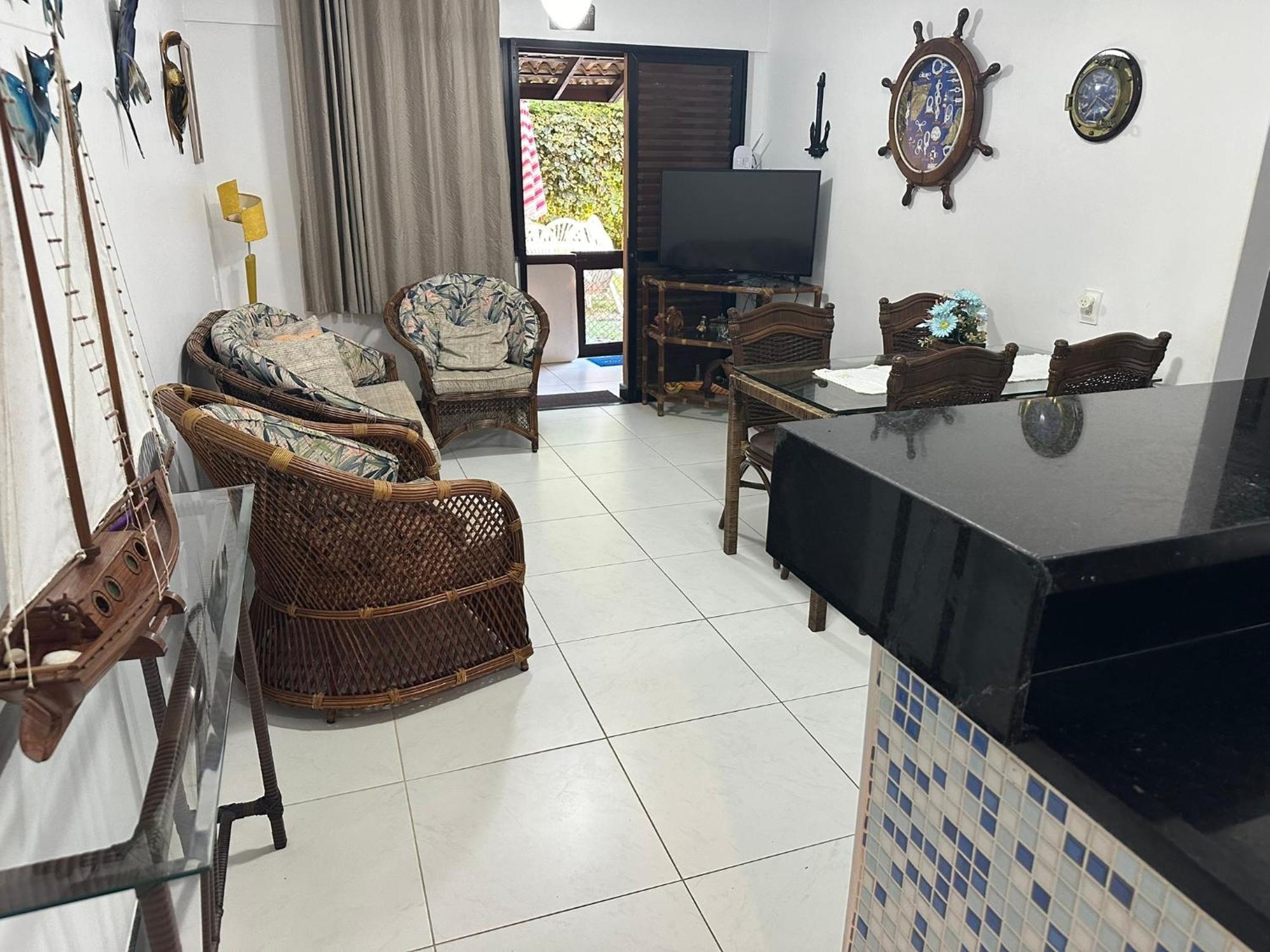 Flat Guarajuba 4 Quartos Terreo A Beira Mar - Pe Na Areia - Governanca Com Arrumadeira E Wi Fi Inclusos Camassari 외부 사진